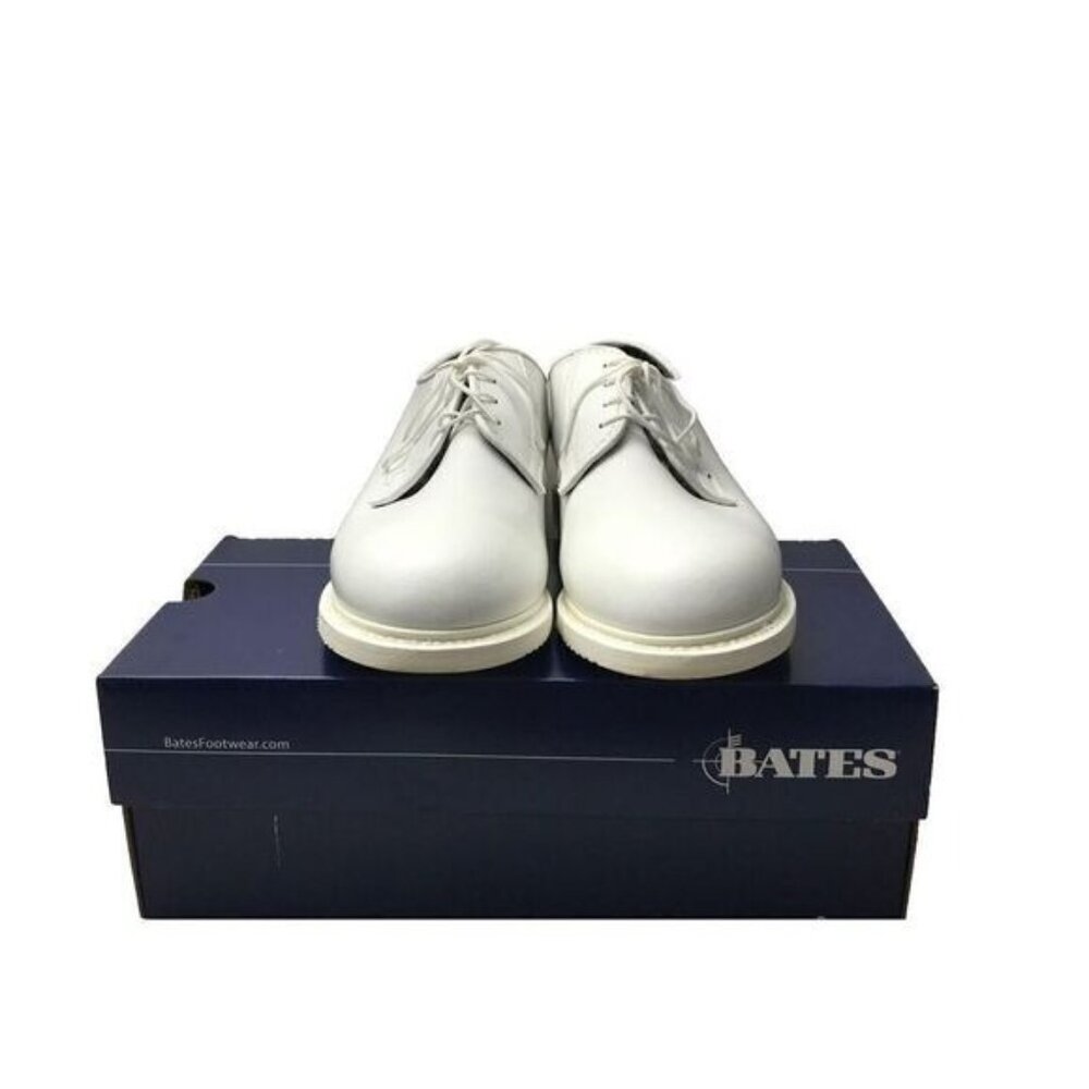 Bates Lites 7131New Women's White Leather Oxford Size 9.5 Medium Box & Tags